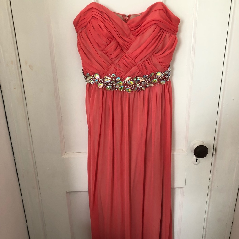 Coral Prom dress
